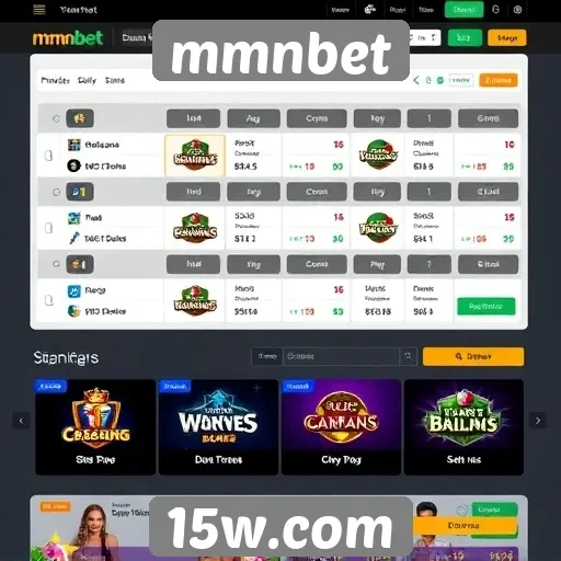 Análise da interface do site mmnbet